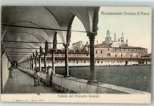 Certosa di Pavia Veduta del Chistro Grande