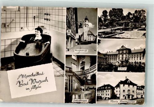 Bad Wurzach 1957 Moorbad hauptstrasse Kirche Schloss