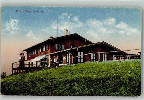 Neureuth Berghütten Neureuthaus Photochromiekarte Nr. 11718