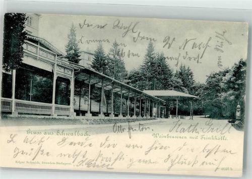 Bad Schwalbach 1900 Weinbrunnen Trinkhalle