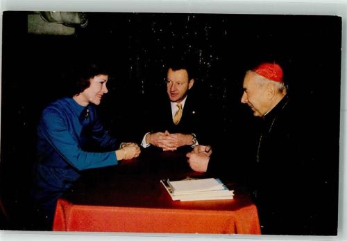 Carter mit Ehefrau Rosalynn und Cardinal Wyyszynski