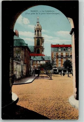 Nancy Blick vom Saint Georges Tor zur Kathedrale