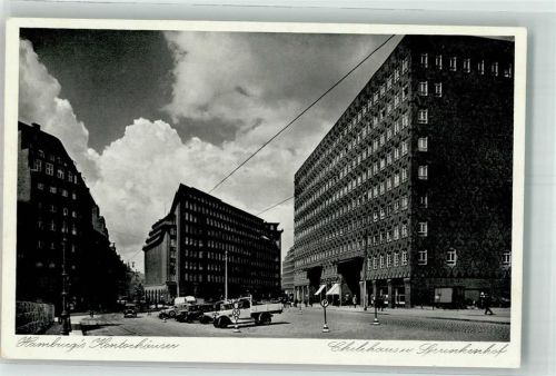 Hamburg Chilehaus Sprinkenhof Kontohäuser LKW Oldtimer