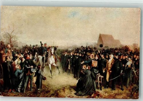 Breslau 1913 sign. Scholtz, Julius Aufruf von König Friedrich Wilhelm III an sein Volk 1813 Ausstellung zur Jahrhundertfeier der Befreiungskriege Amtliche Karte Nr. 6