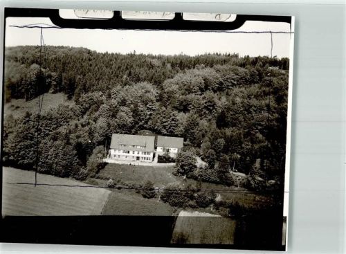 Schwenningdorf Fliegeraufnahme Foto Original aus Archiv eines Ansichtskartenverlags Ort handschriftlich Farbmarkierung im Bild