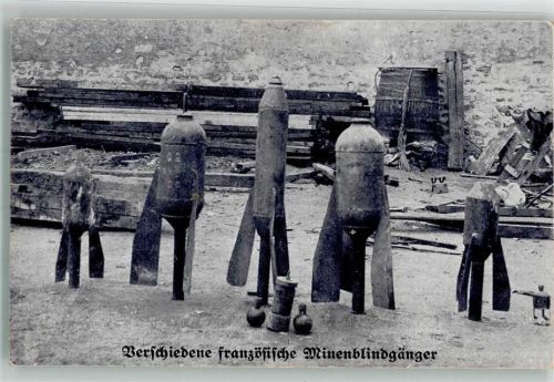Diverse französische Minenblindgänger