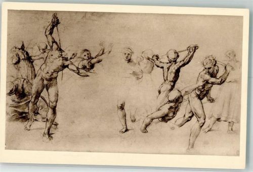 London 1930 Exhibitation of Italien Art Raphael: Massacre of the Innocents Gemälde