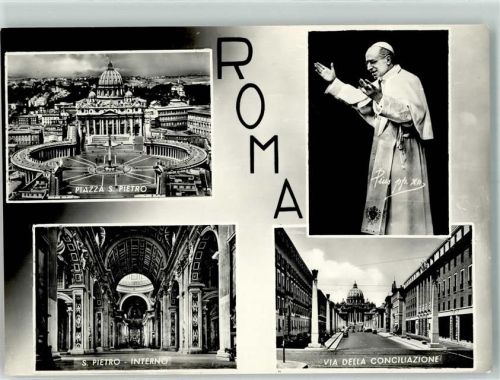 Vatikanstadt Papst Pius XII Piazza St. Pietro Straße Della Conciliazione