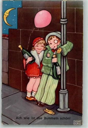 1933 Kinder Sekt Luftballon Verlag Amag 885