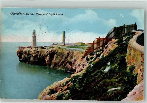 Gibraltar 1915 Leuchtturm Europa Point