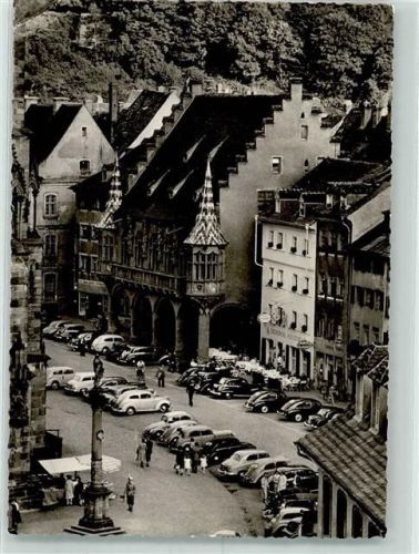 Freiburg 1955 - 1960 VW Käfer Mercedes Opel Münsterplatz