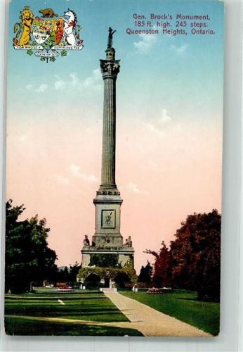 Niagara Falls 1913 Denkmal Gen. Brock´s Schlacht bei Queenston Heights