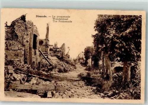 Dixmude 1941 Promenade zerstörte Gebäude
