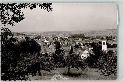 Mengen mit Martinskirche und Liebfrauenkirche Foto Original aus Archiv eines Ansichtskartenverlags Ort handschriftlich