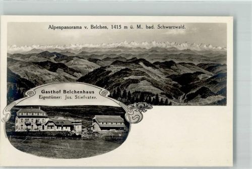 Belchen Gasthaus Hotel Belchenhaus mit Alpenpanorama Jugendstil