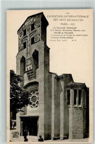 Paris 1925 Exposition des Arts Decoratif Kirche