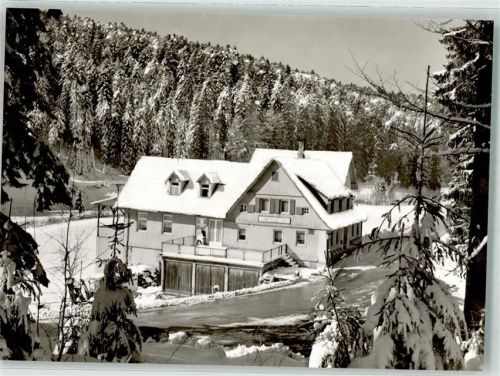 Hundsbach Winter Gasthaus Pension zur Forelle