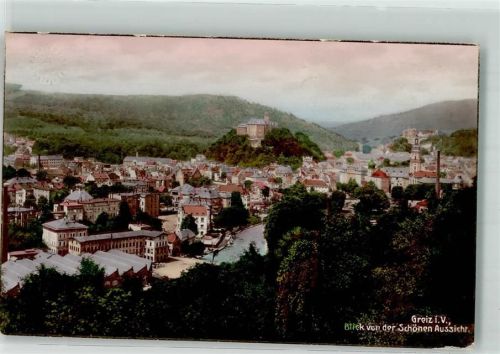 Greiz Blickvon der Schönen Aussicht