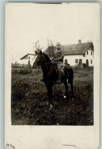 1916 Ein österreichischer Soldat in Uniform hoch zu Pferde KuK Feldpost Landsturm-Inf.-Reg. No. 2
