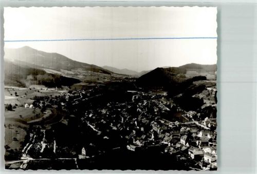 Elzach Fliegeraufnahme Ort handschriftlich Foto Original aus Archiv eines Ansichtskartenverlags