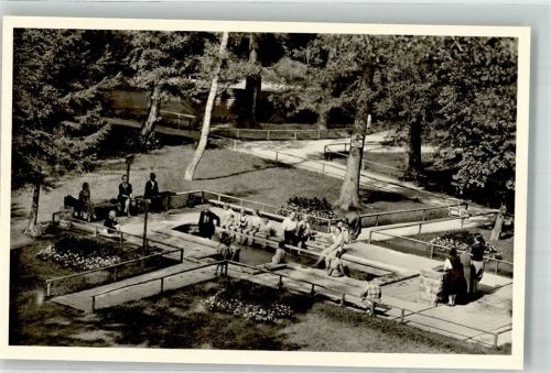 Bad Wörishofen Wassertretplatz beim Kneippbrunnen