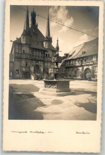 Wernigerode Foto Baur, M. Marktplatz Rathaus