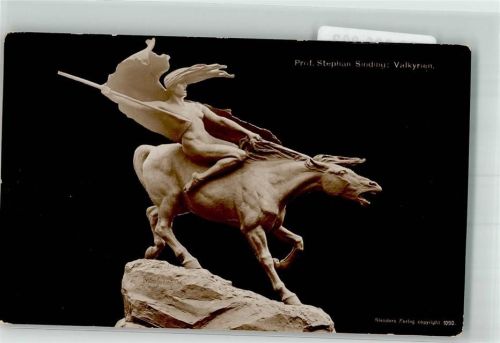 Statue Valkyrien Pferd