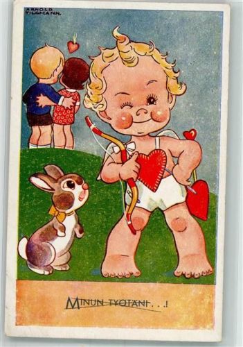 sign. Tilgmann Arnold Vogel Kinder Humor Hase