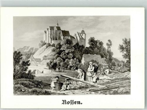 Nossen sign. Richter Schloss Künstlerkarte