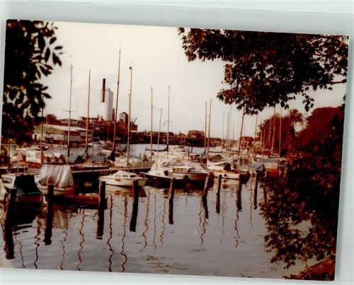 Neustadt Foto Original aus Archiv eines Ansichtskartenverlags Yachthafen Ort handschriftlich