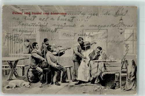 1906 Musikanten Hund Gefängnis