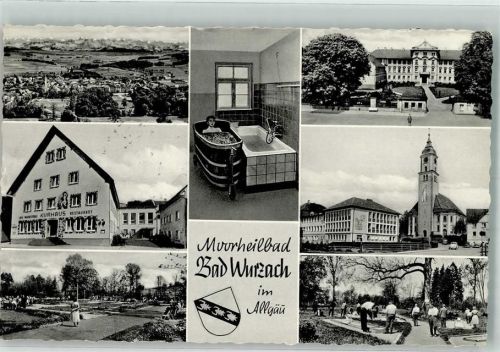 Bad Wurzach 1964 Kurhaus Gasthaus Moorbad Minigolf