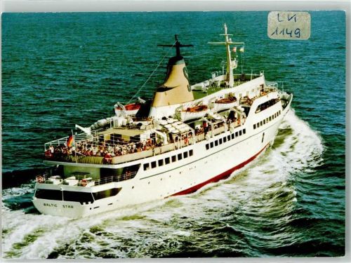 Travemünde Fliegeraufnahme vom Dampfer Fähre Fahrgastschiff MS Baltic Star