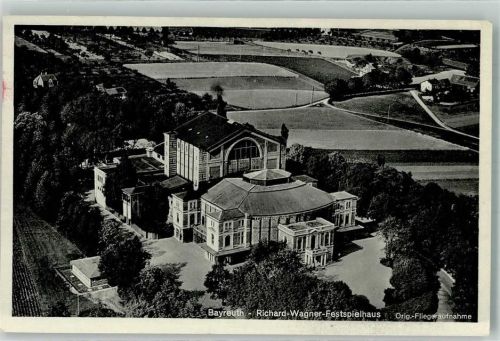 Bayreuth 1955 Fliegeraufnahme Richard-Wagner-Festspielhaus