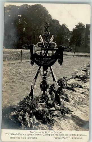 Tournai-sur-Dive La Guerre 1914 Tournai . champ ou reposent les soldats Francais