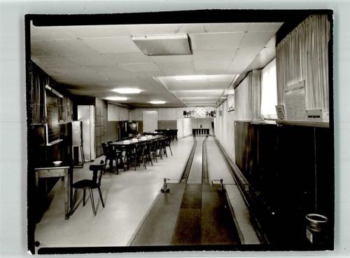 Betzdorf Hotel Bürgergesellschaft Kegelbahn Ort handschriftlich Foto Original aus Archiv eines Ansichtskartenverlags