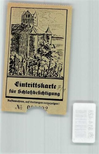 Meersburg Eintrittskarte für Schlossbesichtigung
