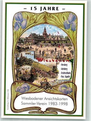 Wiesbaden Ansichtskarten Sammler-Verein Neroberg Drahtseilbahn Russ. Kapelle