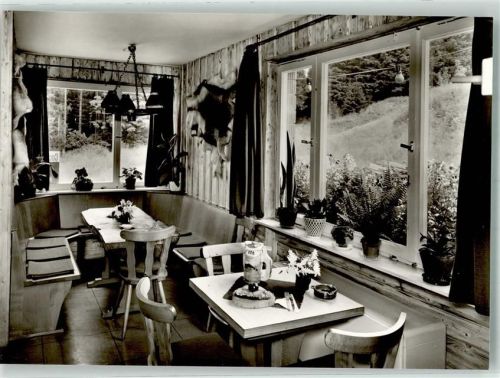 36129 W6412 Rodenbach , Kr Fulda Foto AK Gasthaus Berghütte Simmelsberg
