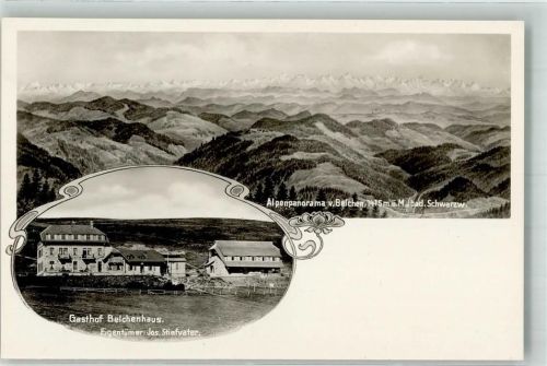 Belchen Gasthaus Hotel Belchenhaus mit Alpenpanorama Jugendstil