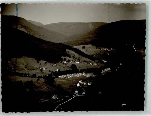 Obertal Fliegeraufnahme Ort handschriftlich Foto Original aus Archiv eines Ansichtskartenverlags