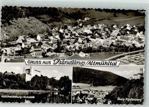 Kinding Willibaldsburg Burg Kipfenberg Fliegeraufnahme