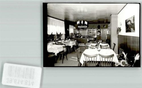 Giershausen Gasthaus Sonnenhof Gaststube mit Theke Foto Original aus Archiv eines Ansichtskartenverlags Ort handschriftlich
