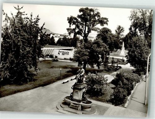 Heilbronn Robert Mayer Denkmal Springbrunnen Cafe Harmonie Gaststätten Gasthaus