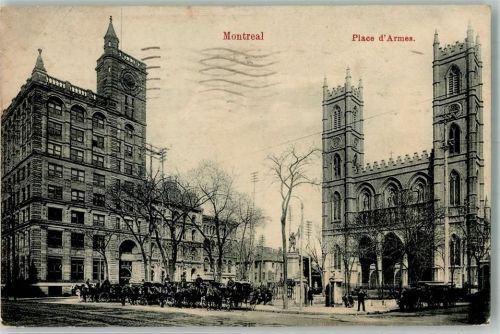 Montreal 1911 Place d´Armes