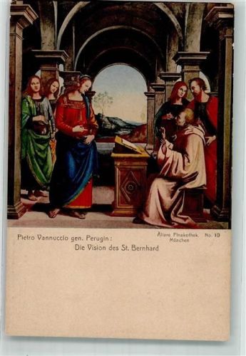 Die Vision des St. Bernhard sign. Vannuccio Pietro Ältere Pinakothek Nr.10
