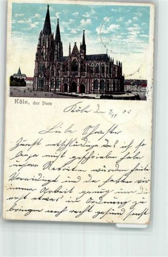 Köln Altstadt-Nord 103 1905 Dom