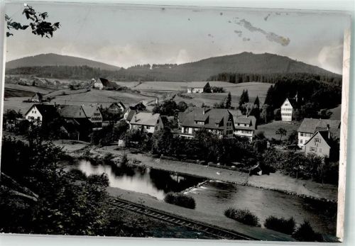 Huzenbach Ort handschriftlich Foto Original aus Archiv eines Ansichtskartenverlags