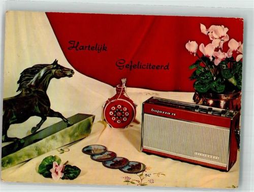 Geburtstag Alpenveilchen Statue Pferd Telefunken