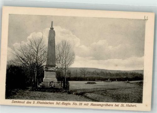 Gravelotte Denkmal des 2. Rheinischen Inf.-Regt. No. 28 mit Massengräbern bei St. Hubert Reichseinigungskriege